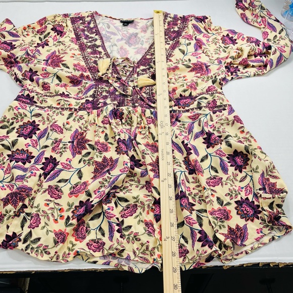 Torrid EUC women’s babydoll embroidered Top - Picture 11 of 15